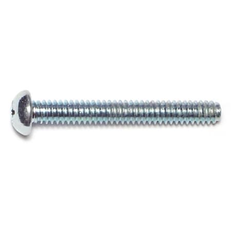 #10-24 x 1-1/2 in Phillips Round Machine Screw, Zinc Plated Steel, 45 PK